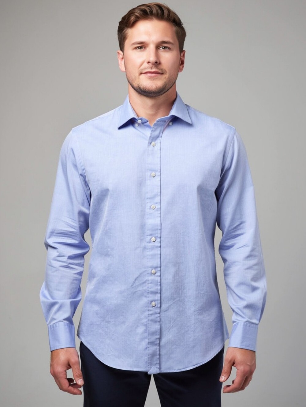 'POLO' Ralph Lauren blue Regent Classic fit dress shirt, long sleeve, 16 x 34/35